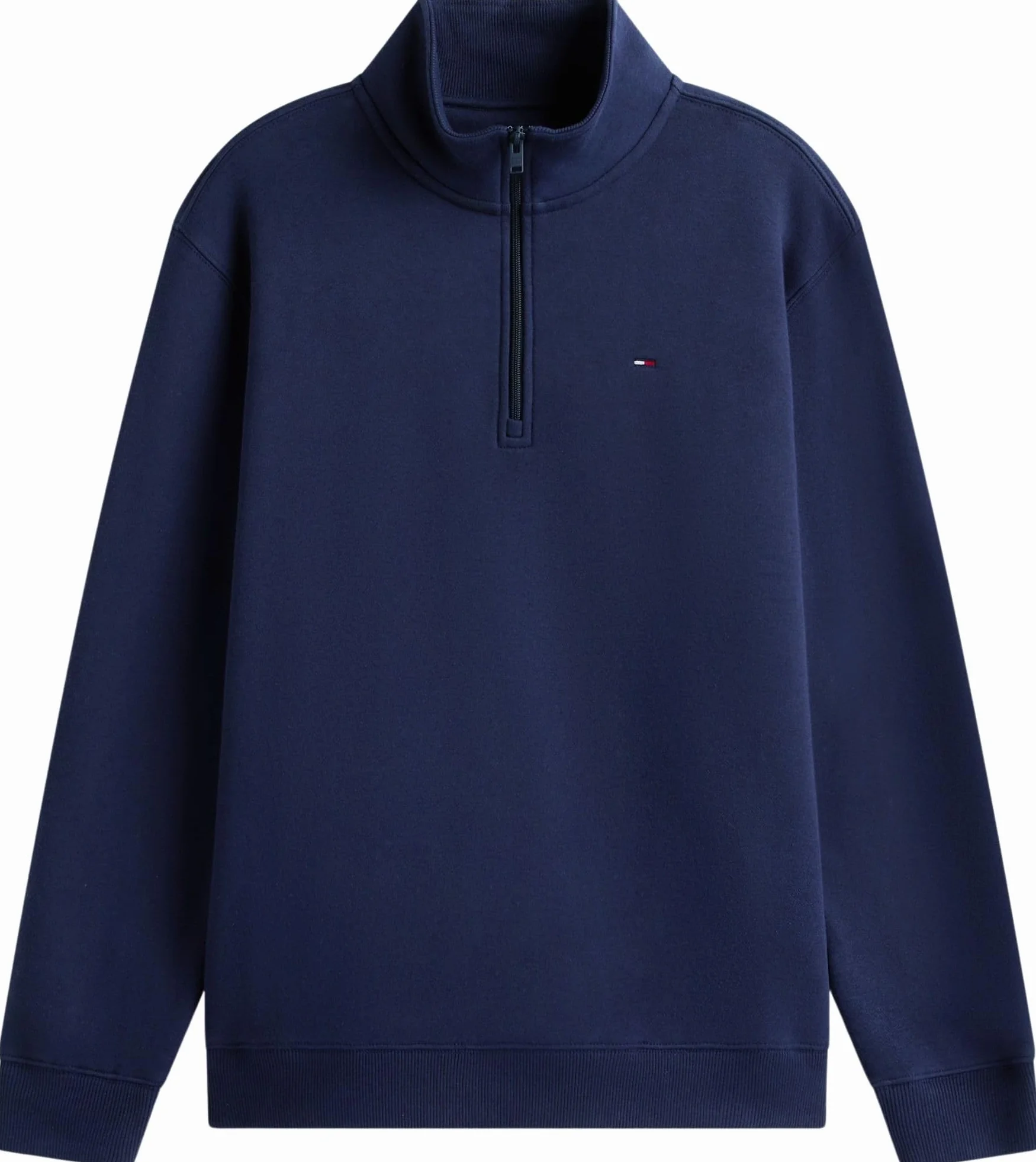 Tommy Jeans TJM Reg Fleece 1/4zip Mock Neck Sweat-Shirt Semi-zippé Homme