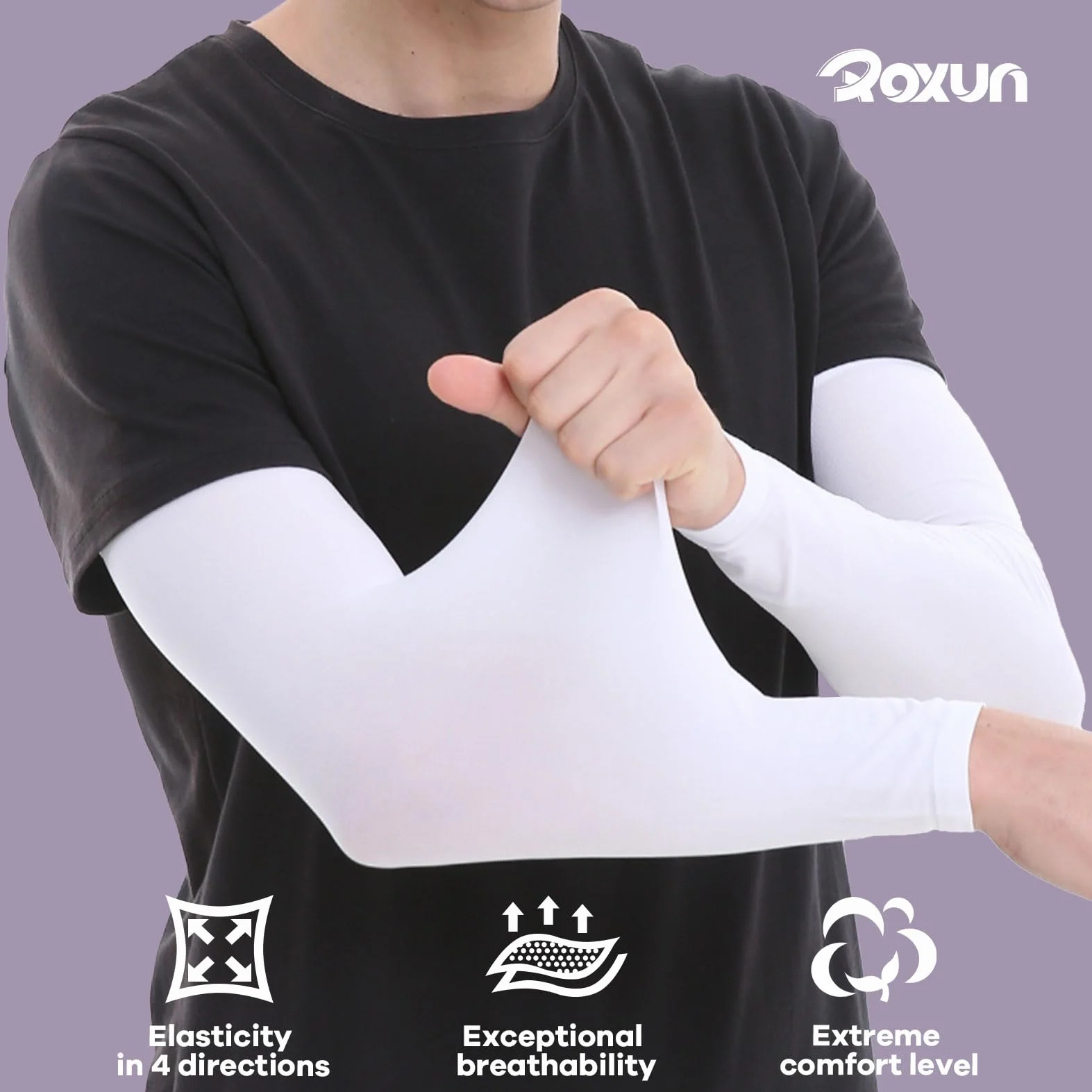 Manchette Bras Anti UV Protection Homme Femme pour Volley Golf Running