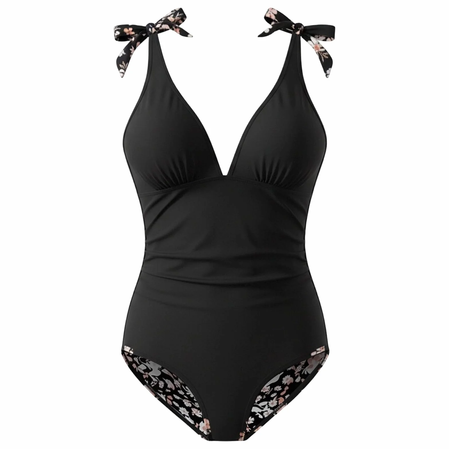 Maillot de Bain Maternité Réversible Femme Enceinte Bretelles Ajustables Amincissant