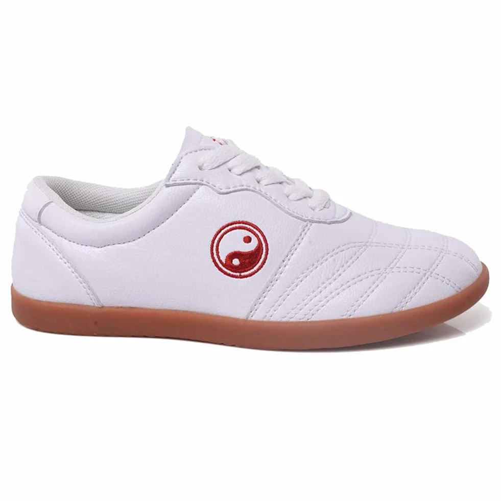 Chaussures d'Arts Martiaux Tai-Chi Baskets Kung-Fu Cuir Véritable Antidérapant Respirant Enfants Adultes