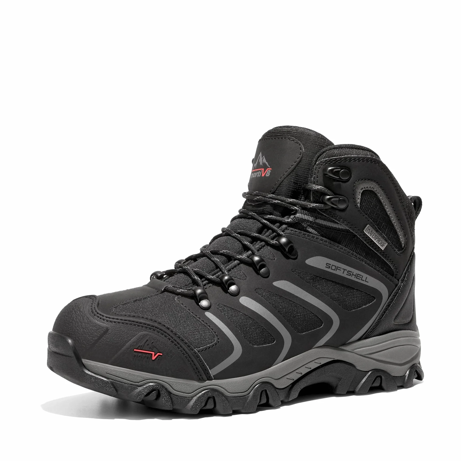 NORTIV 8 Chaussures de Randonnée Homme Bottines Chaudes Trekking Antidérapant Plein Air