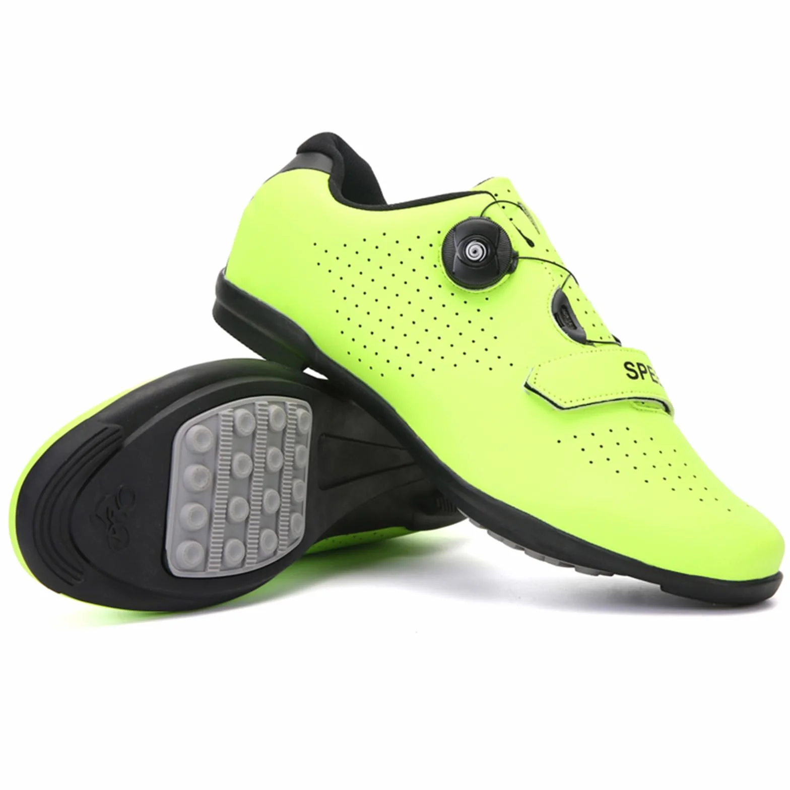 Chaussures de Cyclisme Hixingo pour Hommes Femmes Route Montagne Respirantes Semelle Dure sans Verrouillage