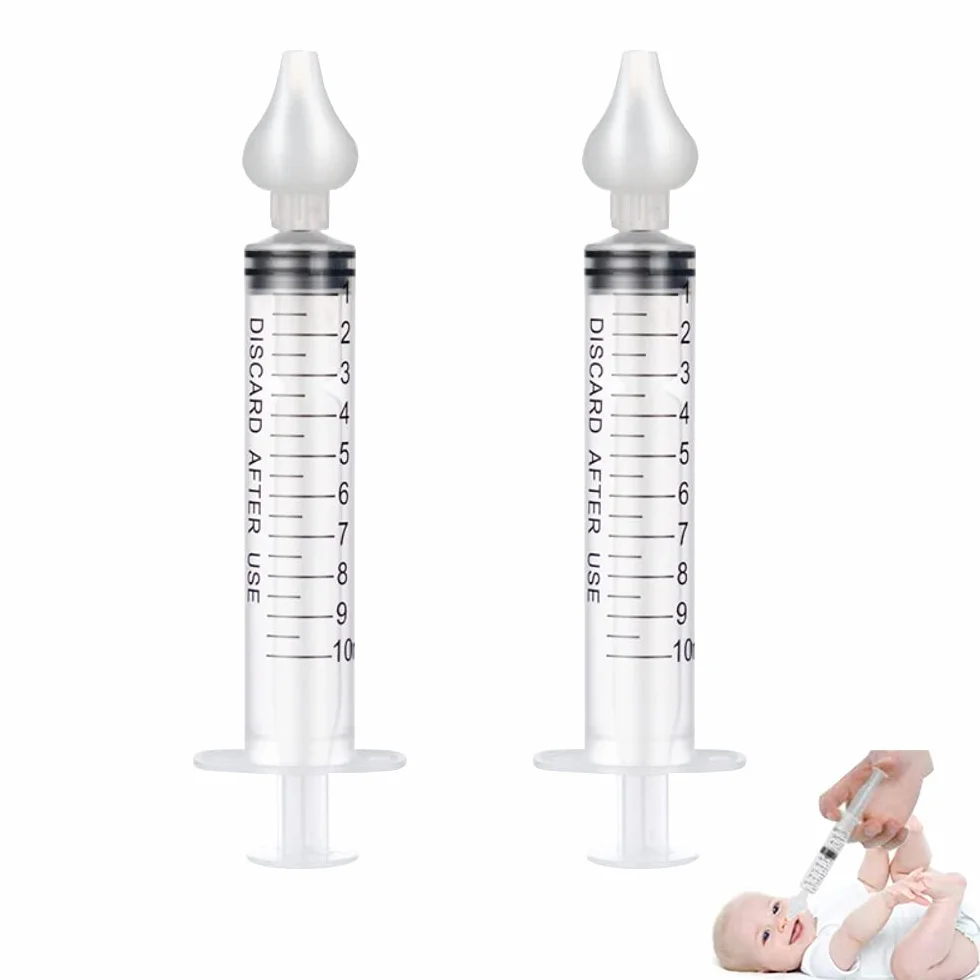 Irrigateur Nasal 10ml Professionnel Réutilisable 2 Pièces