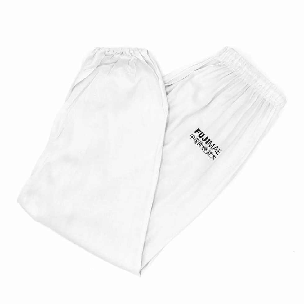 Fuji Mae Pantalon de Tai Chi Noir Bas serré