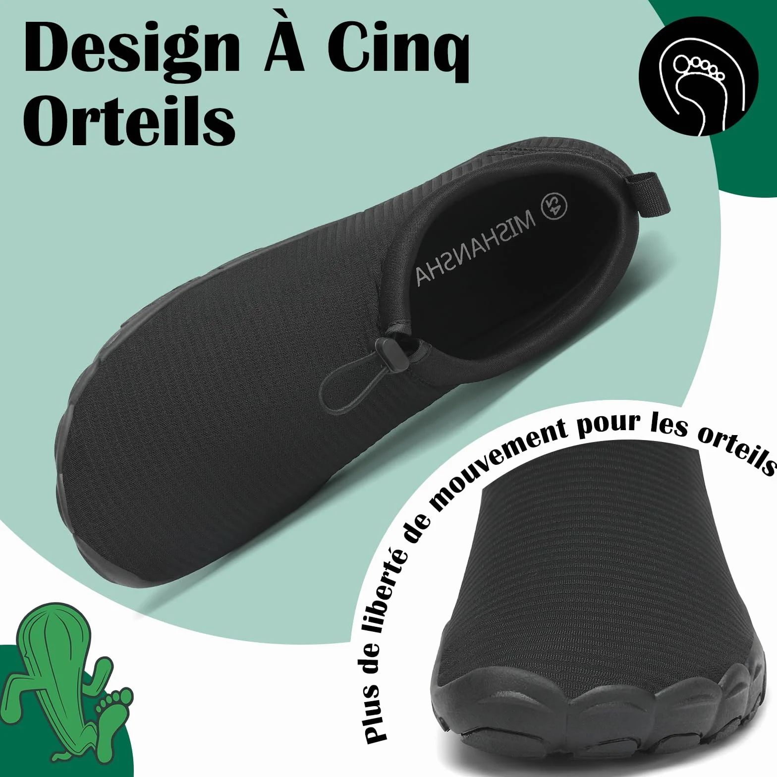 Mishansha Chaussures Aquatiques Homme Femme Séchage Rapide Légères 36-46 EU