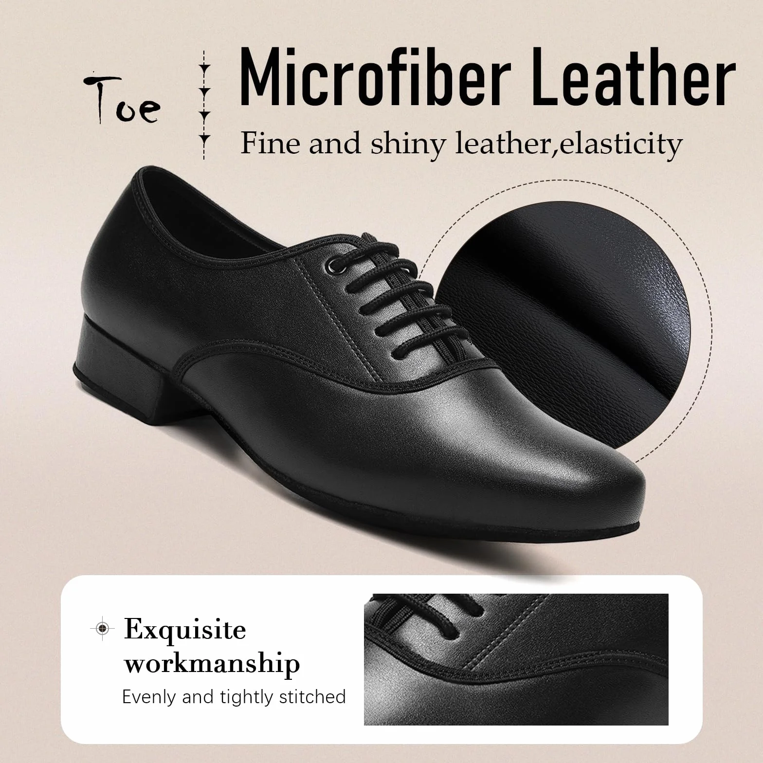 Chaussures de Danse Latine Homme Lacets Professionnelle Salsa Tango Moderne Standard Chacha