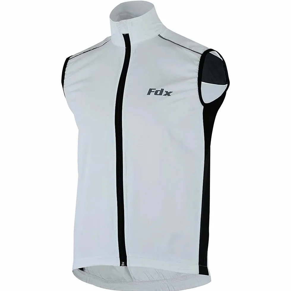 FDX Gilet de cyclisme coupe-vent pliable pour homme