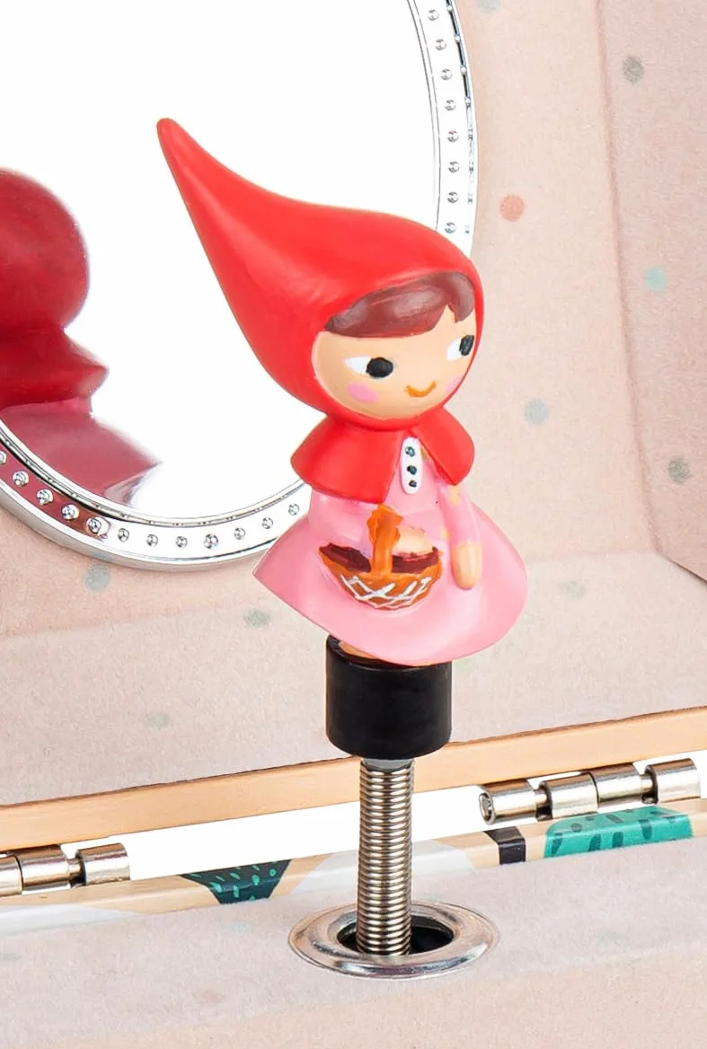 TROUSSELIER Boite à Musique Petit Chaperon Rouge Coffret Bijoux Fille Lullaby de Schubert