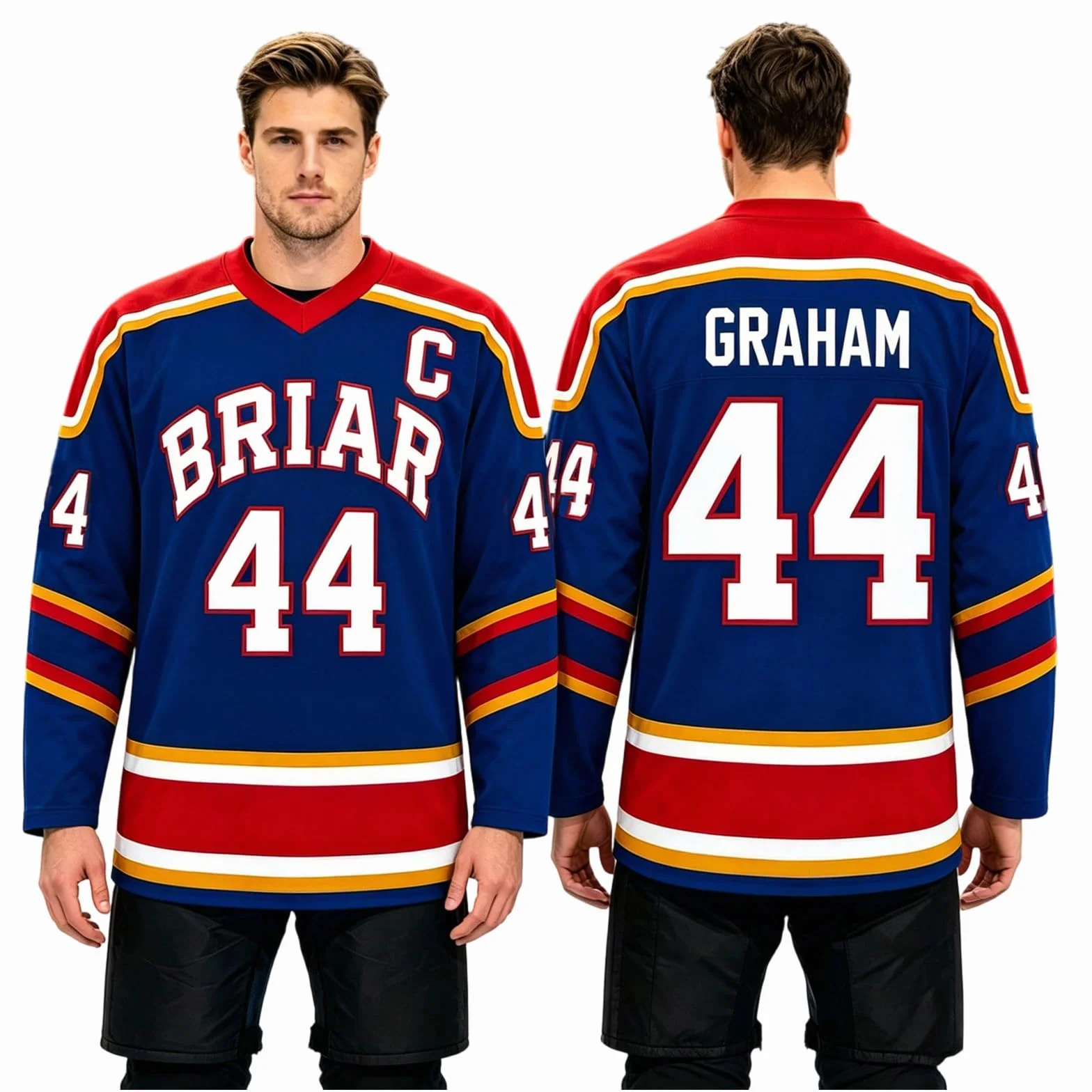 Maillot De Hockey Off Campus Briar University Graham 44 Di Laurentis 66 Logan 22 Tucker 46 Casual Manches Longues Comfort Training Clothing