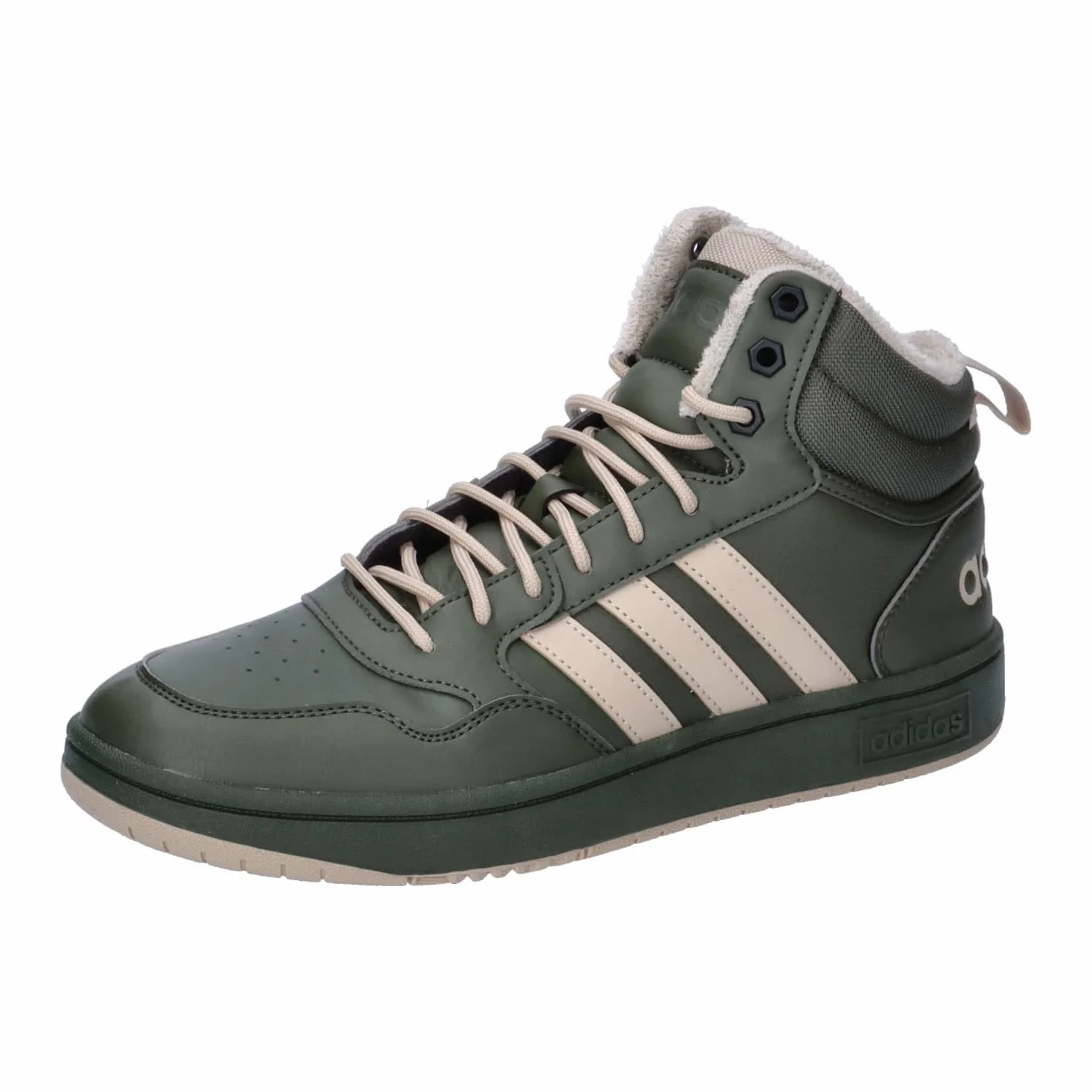adidas Hoops 3.0 Mid Lifestyle Basketball Classic Fur Lining Winterized Chaussures Homme