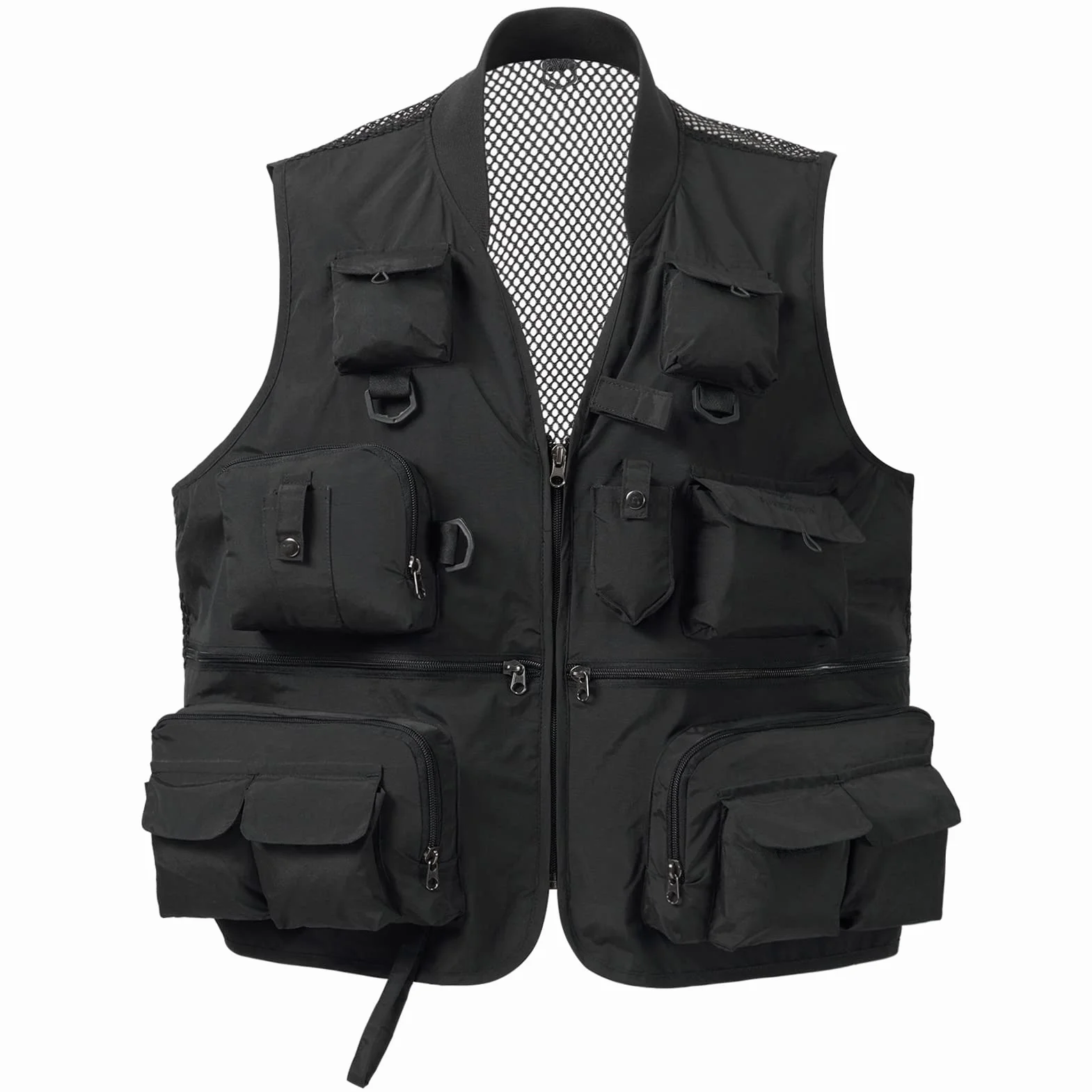 Bassdash Men's Women Photography Vest Mesh Back 6 Sizes