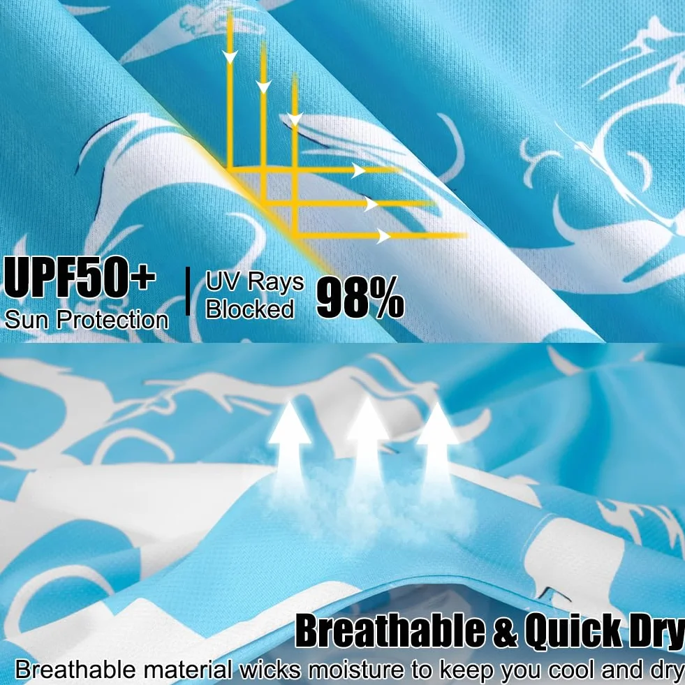 Maillot de Bain Homme UPF 50+ Anti-UV T-Shirt Rashguard Séchage Rapide Léger Surf Pêche Plongée L-2XL