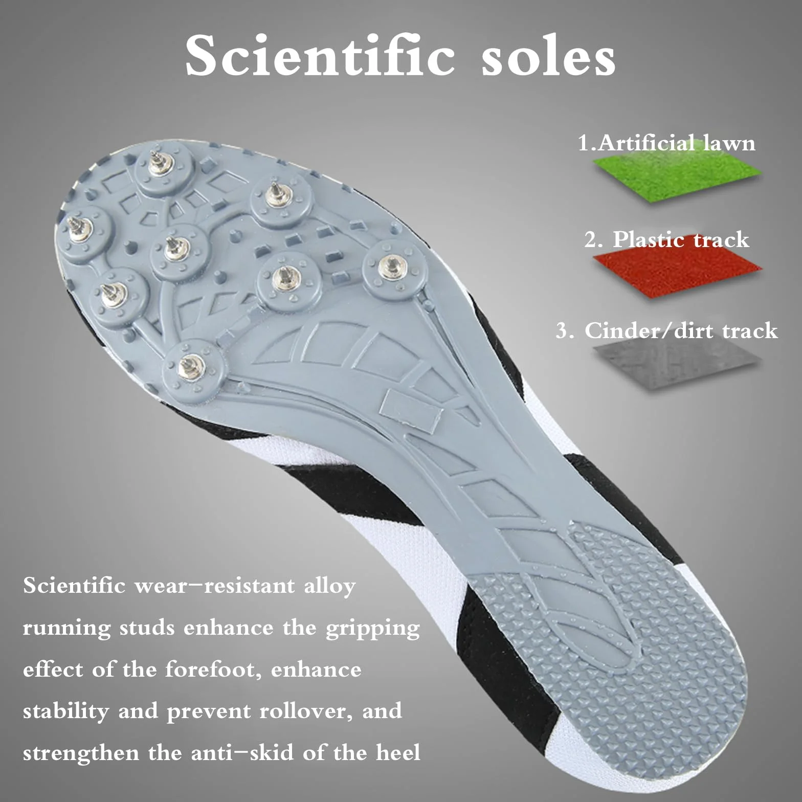 Chaussure d'Athlétisme à Pointes de Course Mixte Spike Respirante Léger