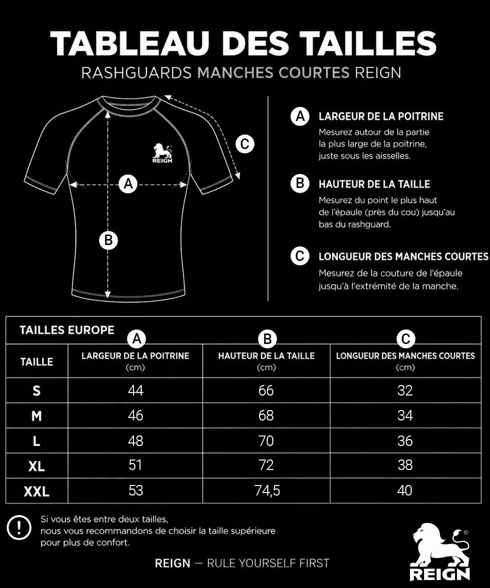 REIGN Rashguard MMA BJJ Homme Ceinture Blanche