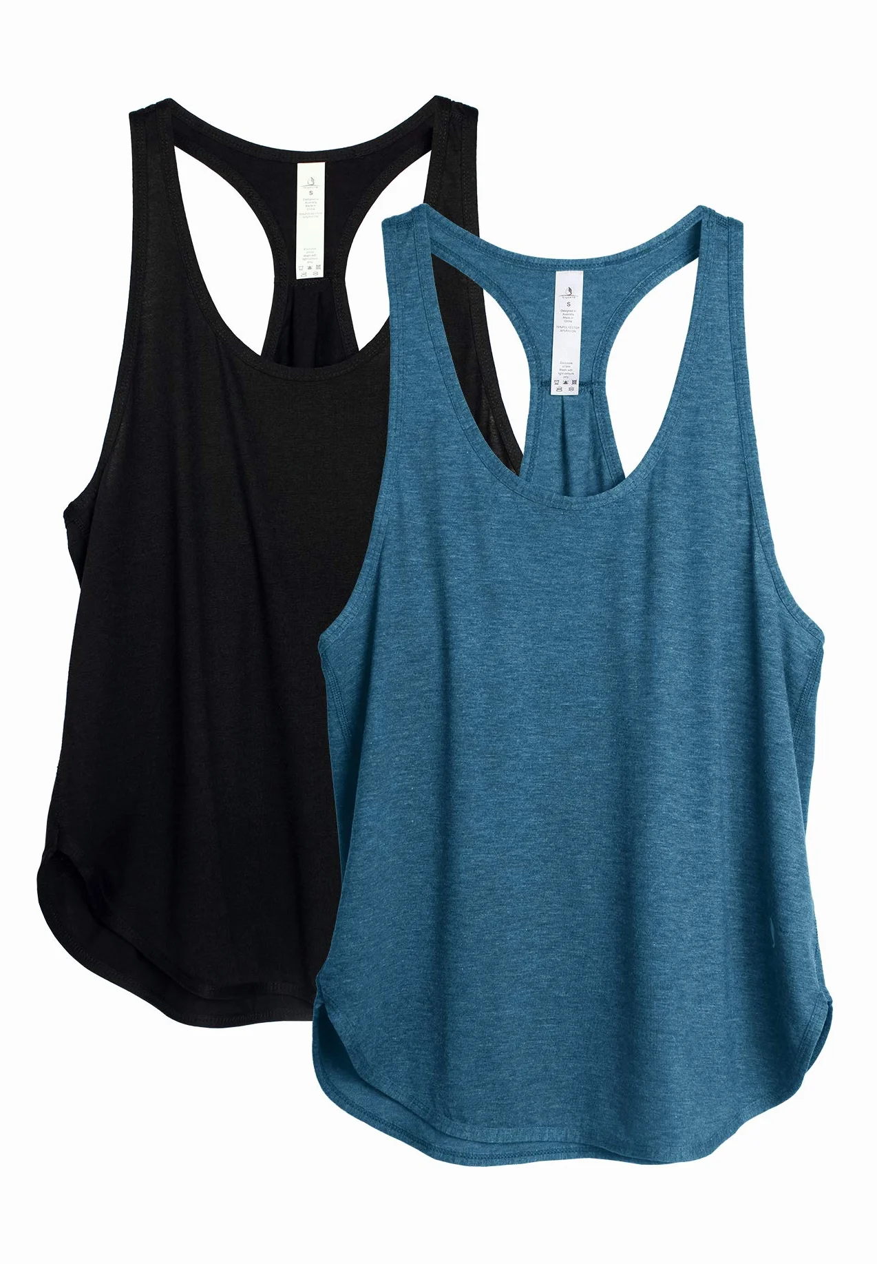 Icyzone Femme Débardeur de Sport Yoga Lot de 2