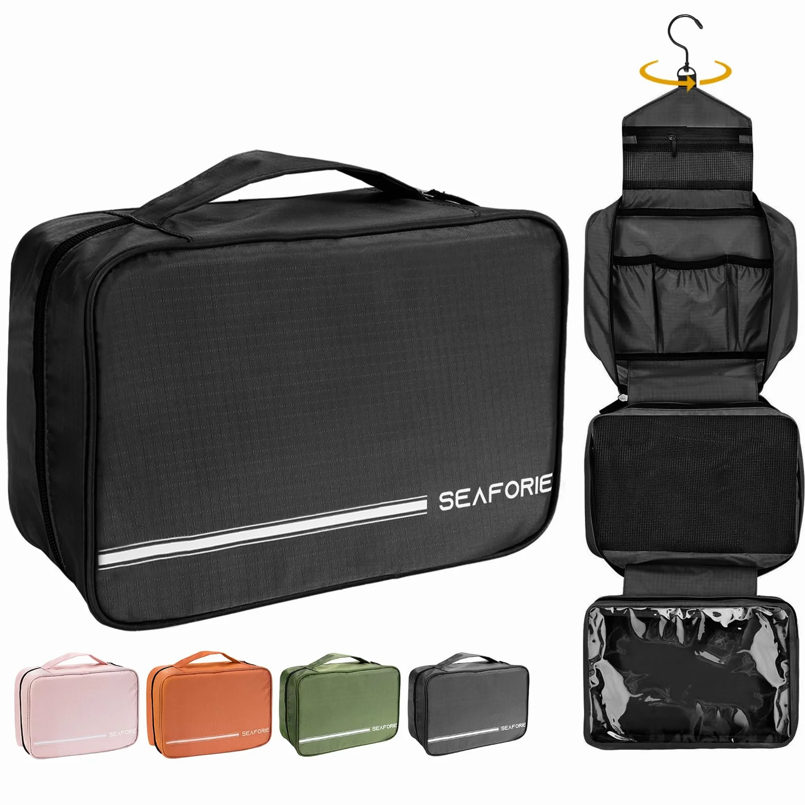 Trousse de Toilette à Suspendre Grande Sac de Voyage Étanche