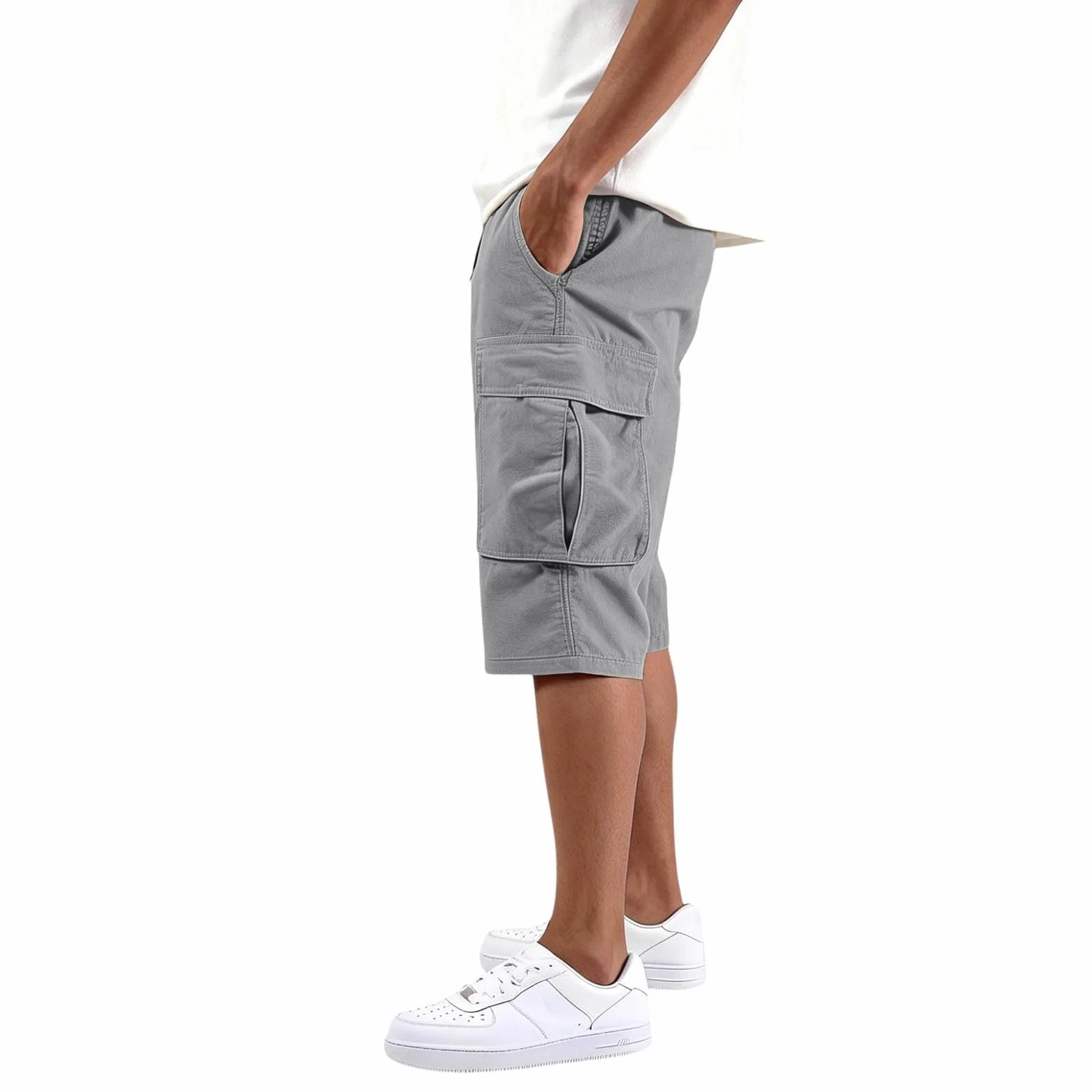 Bermuda Short Homme Sport Pantacourt Poche Randonnée Travail