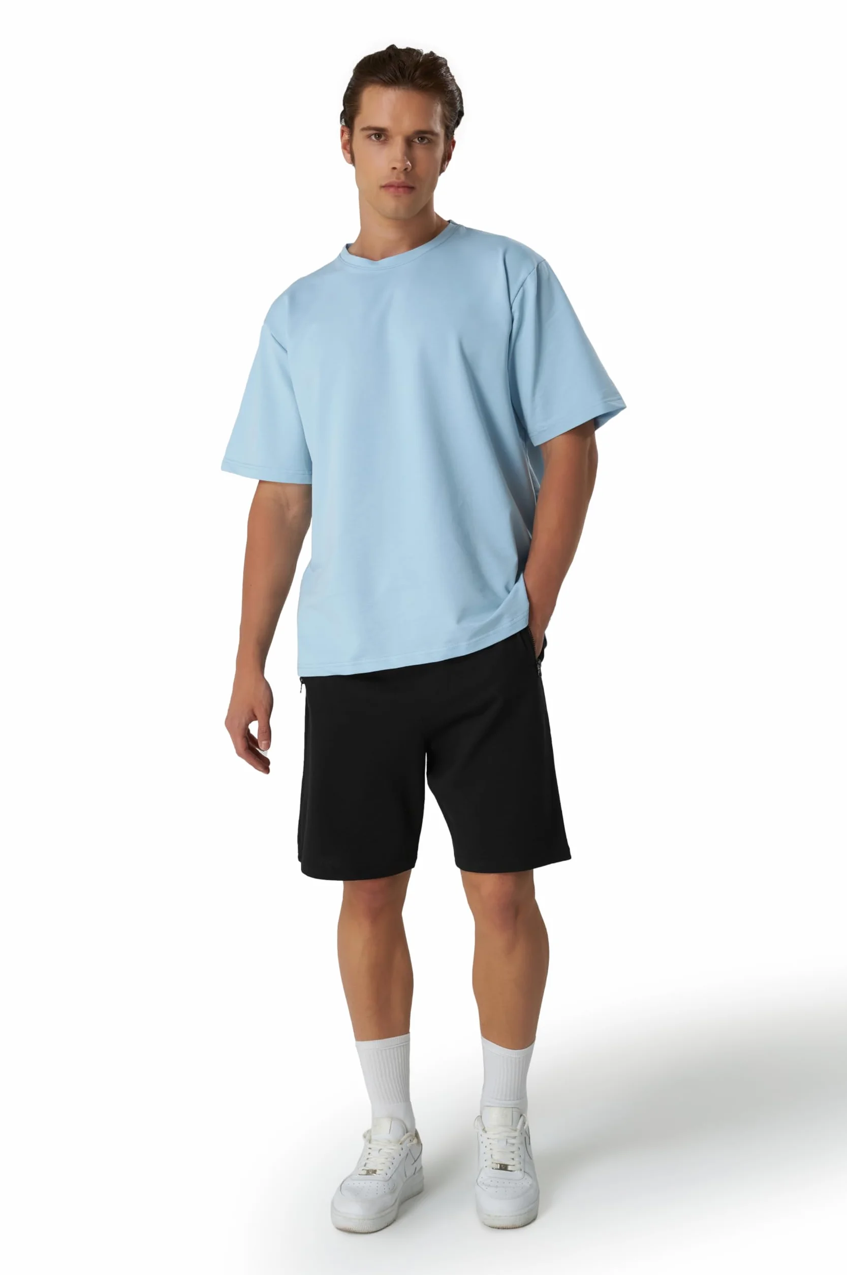 Smith & Solo Short de Sport Homme Coton - Short de Jogging Court