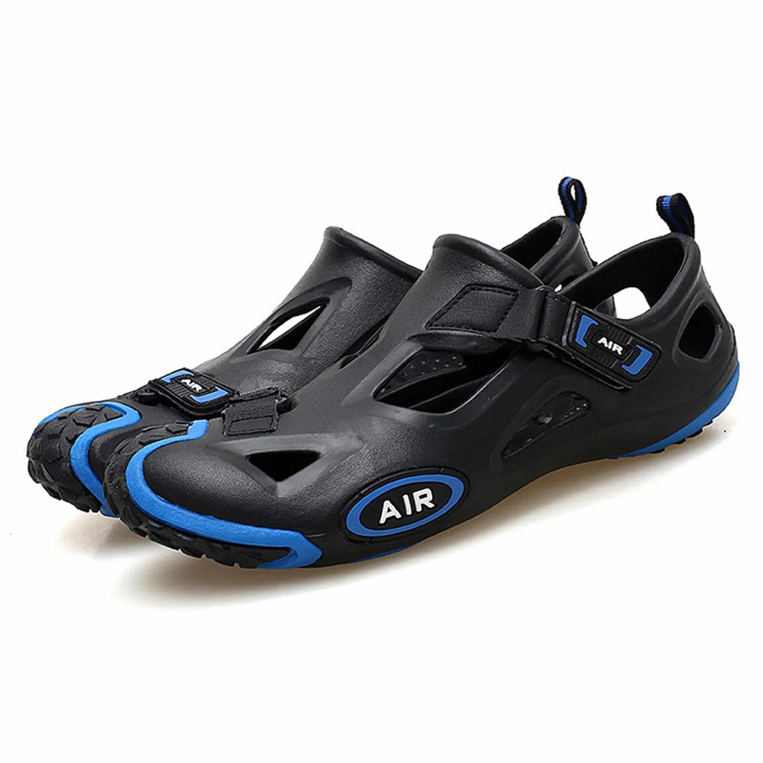 Sandales de Cyclisme Unisexes pour Hommes et Femmes, Blue-42