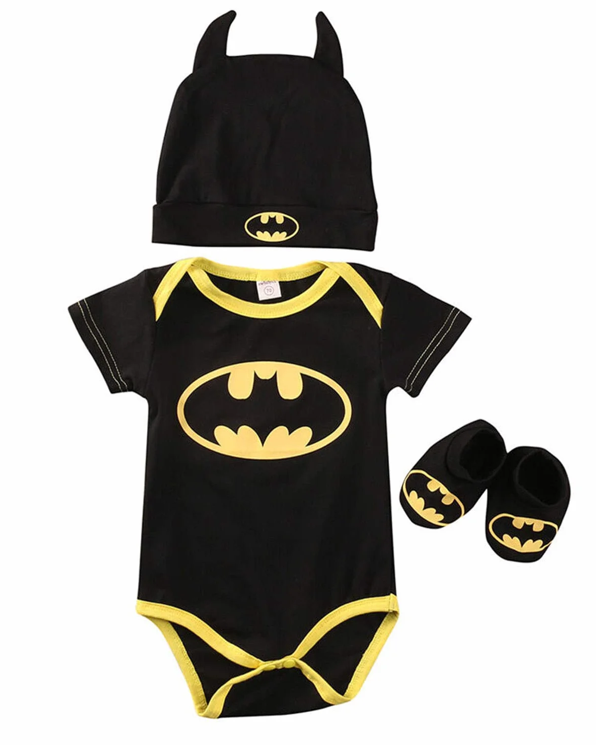 Ensemble bébé garçon Batman Barboteuse manches courtes longues