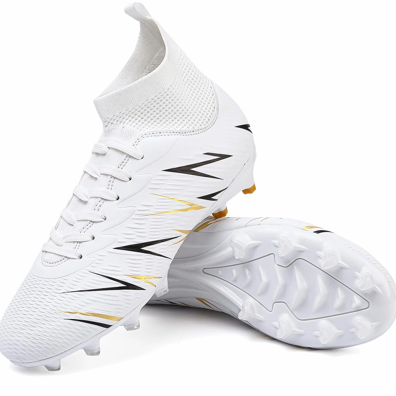 Chaussures de Football Hommes Crampons Enfant Spike High Top Adolescents