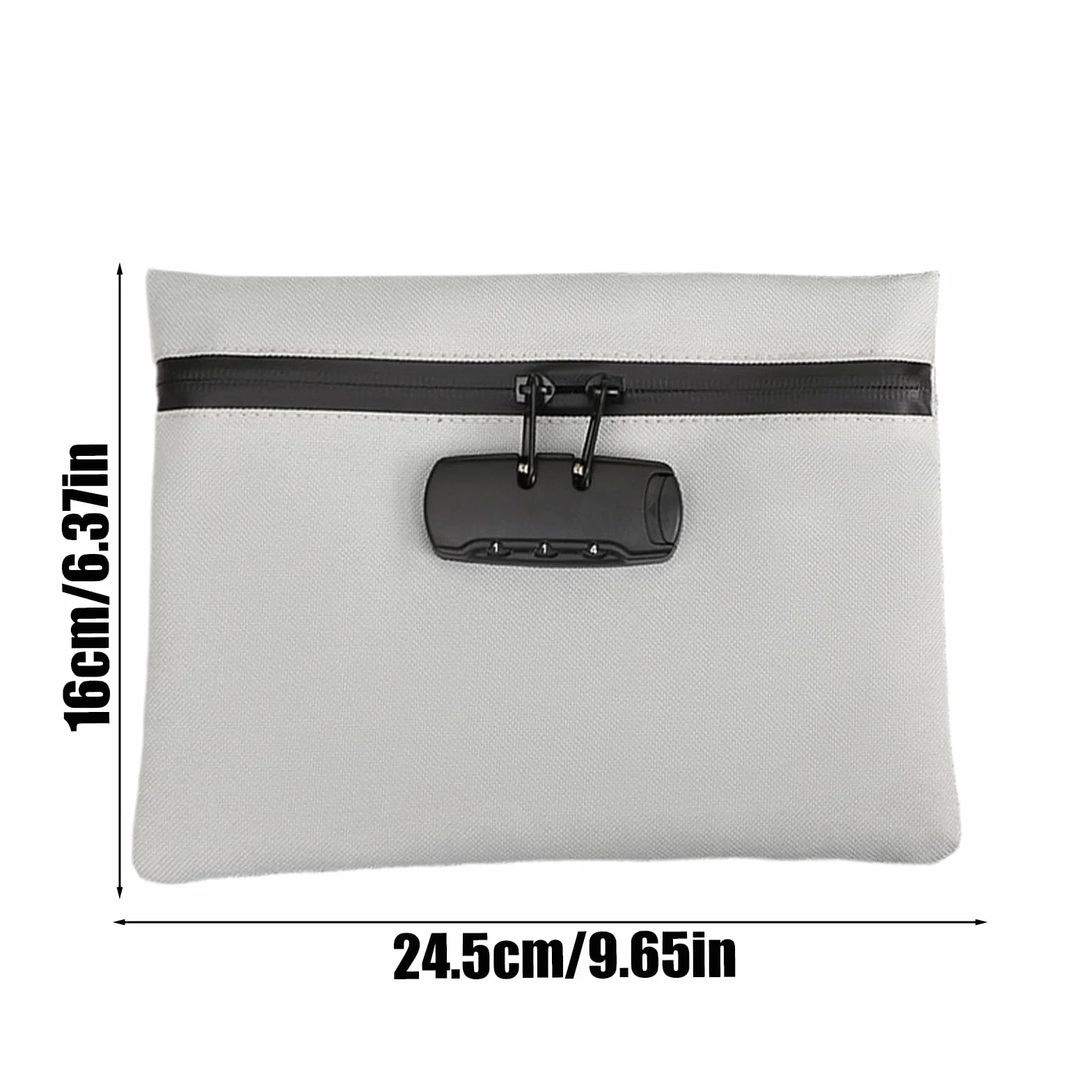 Sac Avec Serrure Pochette Sécurisée Organisateur Étanche Portable Voyage Bureau École