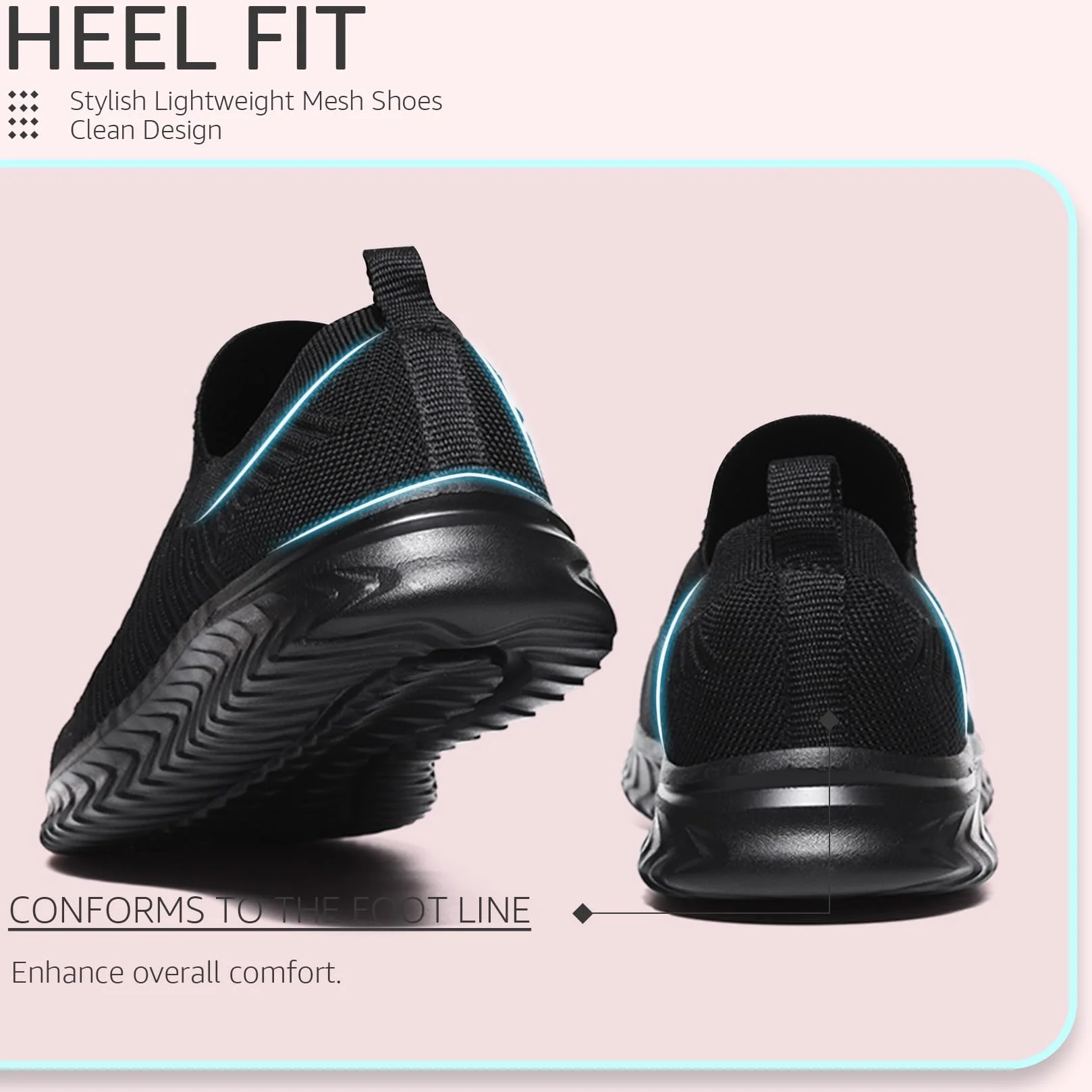 Chaussure de Running Fitness Légères Slip on pour Femmes