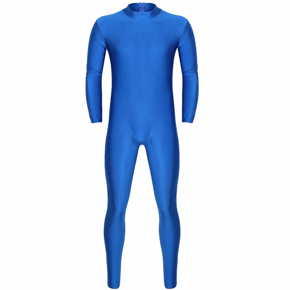 IEFIEL Body Justaucorps à Zippé Manches Longues pour Sport Hommes M-2XL