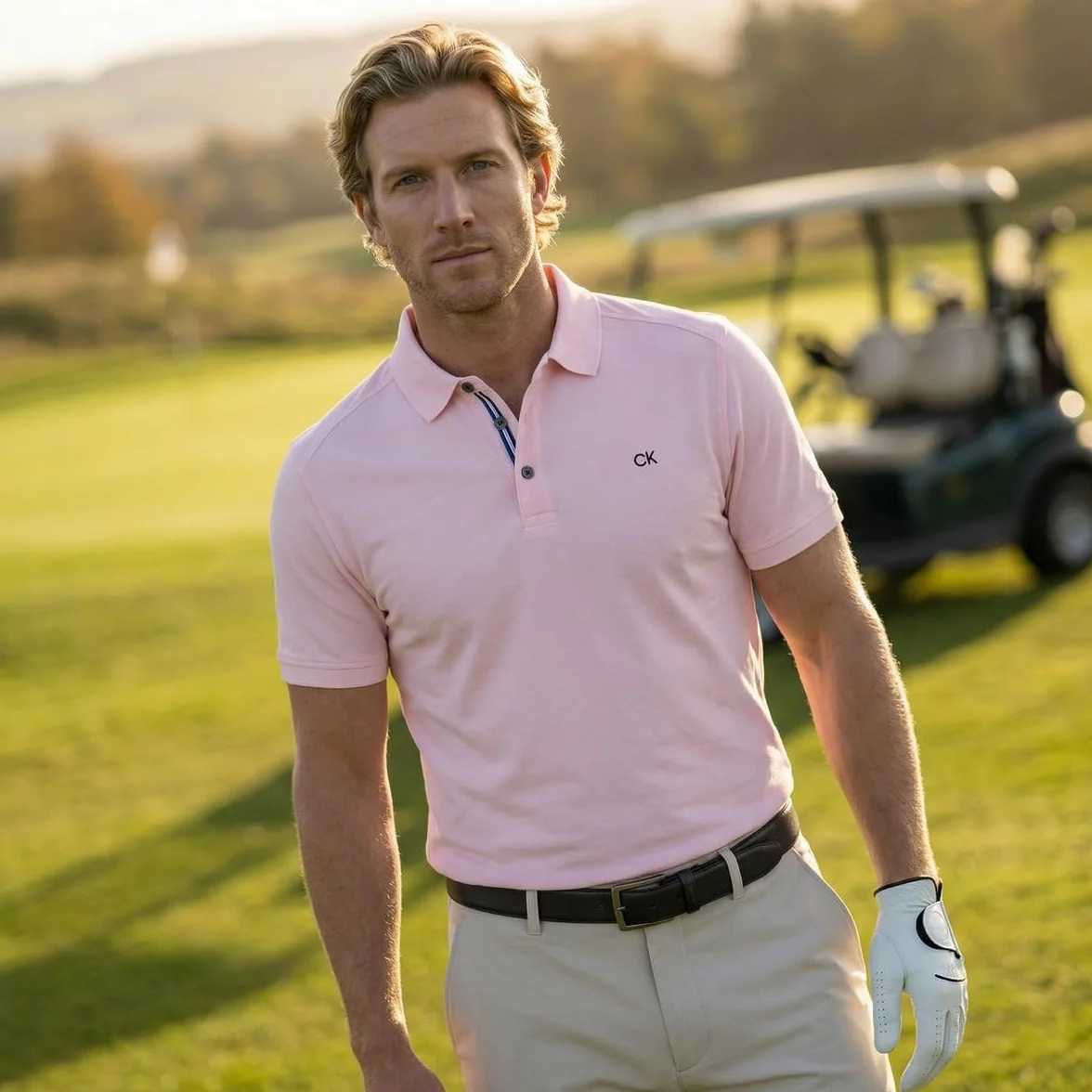 Calvin Klein Polo de Golf léger à Pointe Campus 2026 Homme