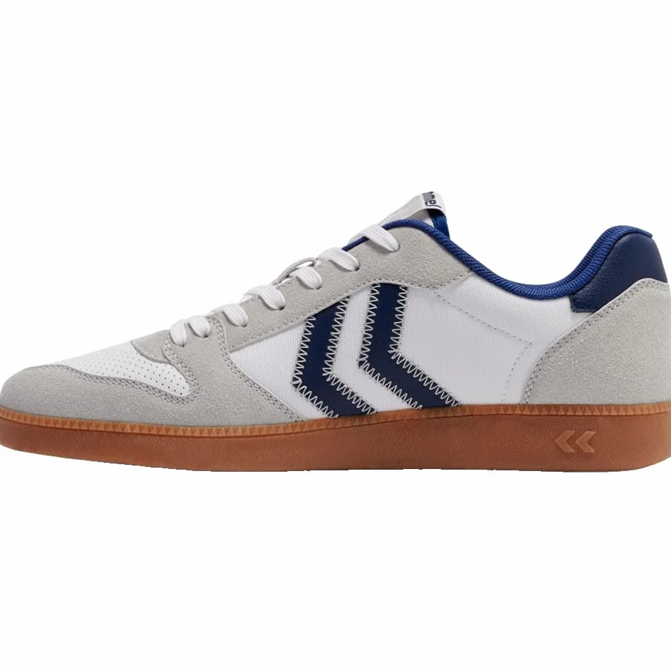hummel Perfekt NS Baskets de handball végétaliennes Blanc/bleu