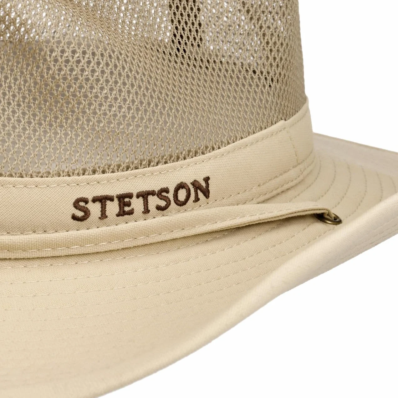 Stetson Chapeau Western Mesh Crown Homme - de Peche Soleil Outdoor avec Doublure, jugulaire Printemps-ete