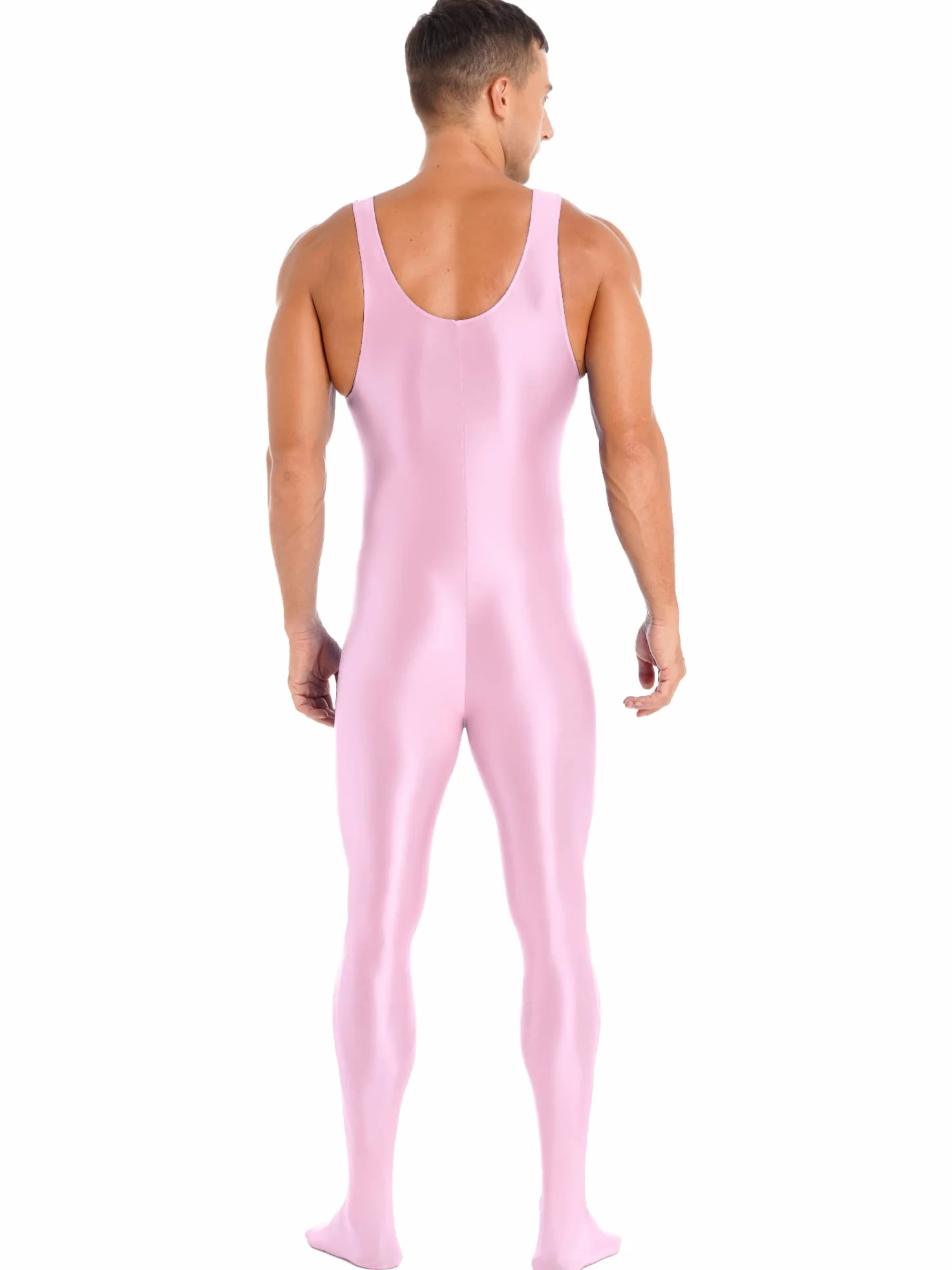 Alvivi Homme Justaucorps de Danse Sport Gymnastique Body sans Manches Leggings