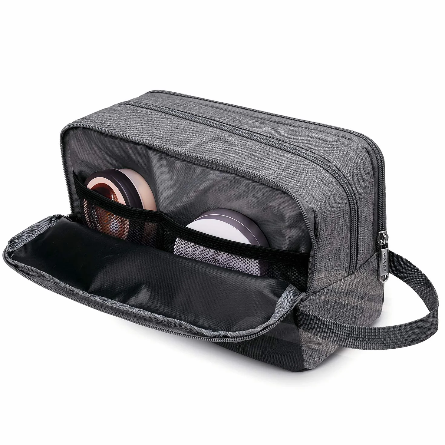 WANDF Trousse de Toilette Homme Sac de Voyage Organisateur Denim Grey