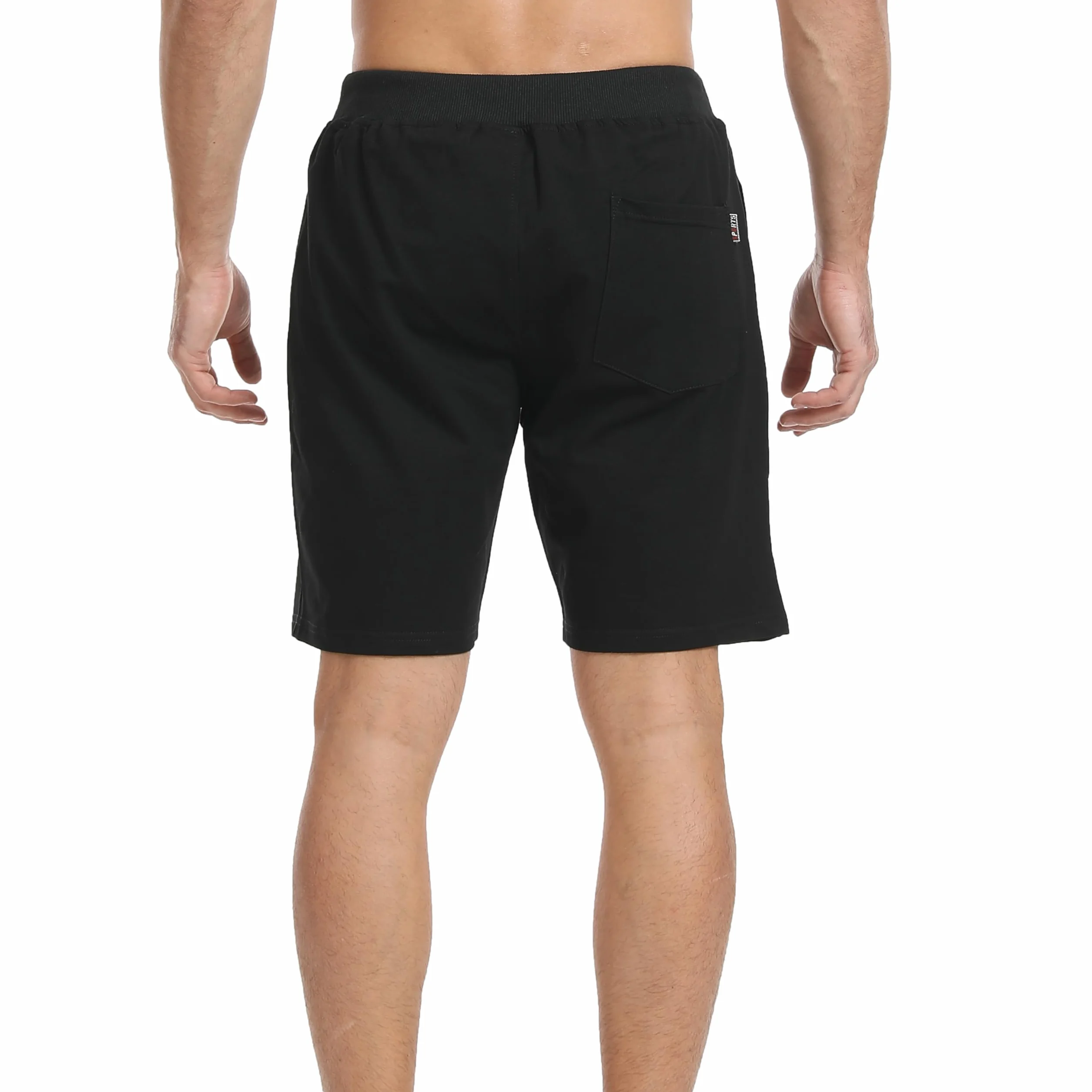 JustSun Short Sport Homme Running Coton avec Poches Zippées