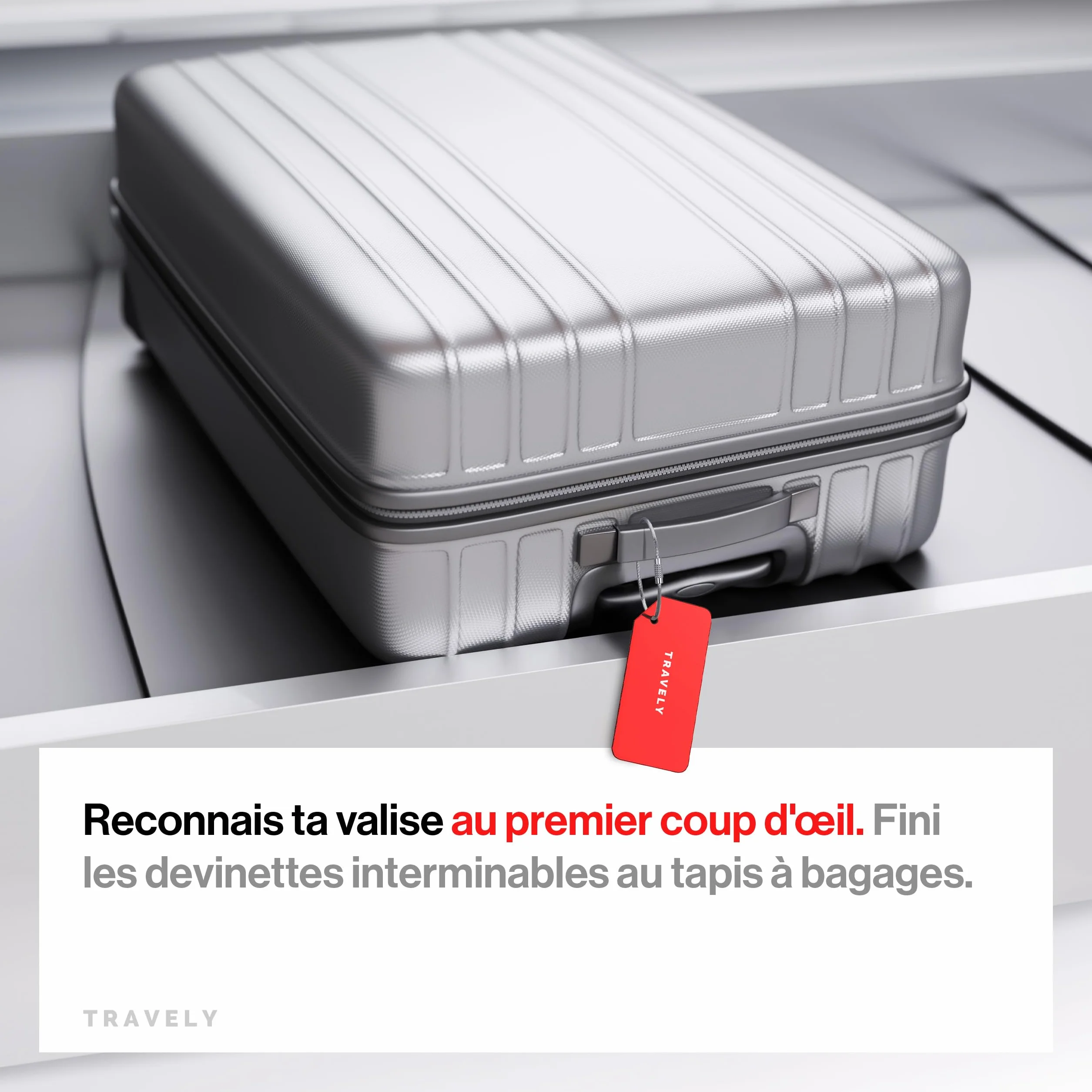 Étiquette de bagage de qualité supérieure - Nominative et protection de la vie privée - Polyvalente