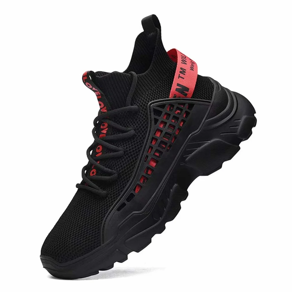 FUSHITON Chaussure Homme Sneakers Montante Mode Chaussures de Course Marche Hautes Décontractées Sport
